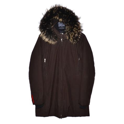 prada raccoon fur men parka|farfetch prada jacket.